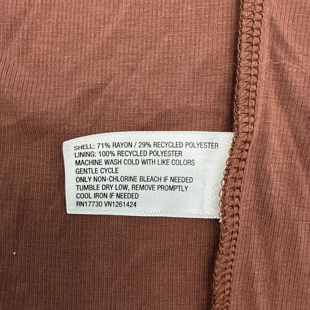 Wild Fable Brown Maxi Dress Womens Small S High Slit Y2K Style Ribbed Knit - Picture 12 of 16